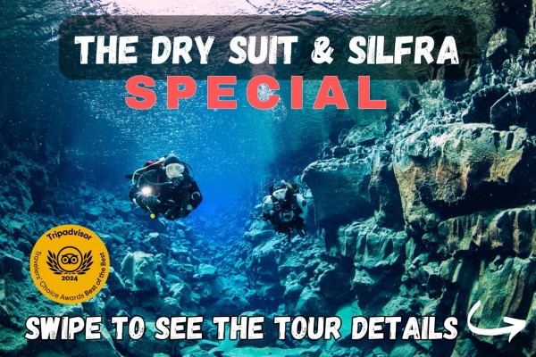 Swipe to view the tour details for the Dry Suit & Silfra Special.