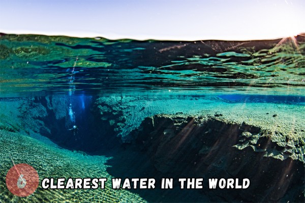 Silfra is one of the cleanest and clearest bodies of water in the world.