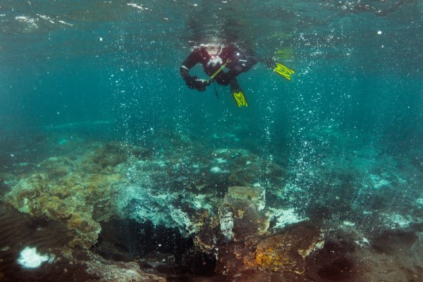 Geothermal snorkeling in Iceland