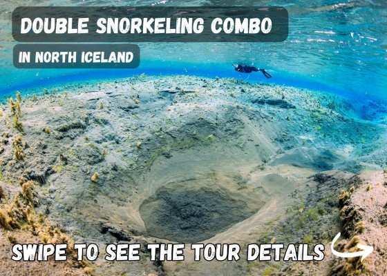 DIVE.IS Double Snorkeling combo in North Iceland Tour details