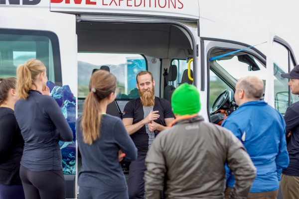 Check in at the meeting point at Thingvellir national park at the start of the snorkeling tour