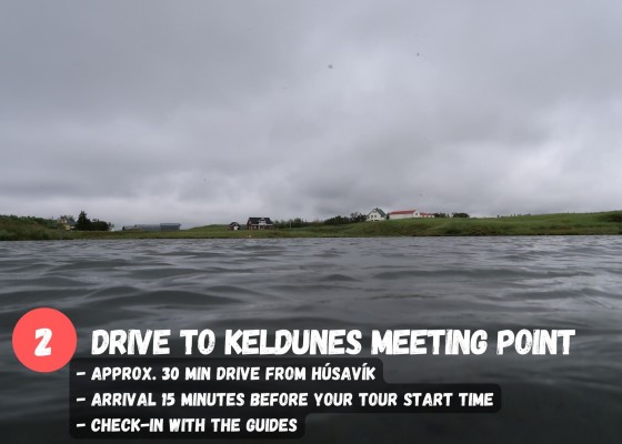 DIVE.IS Whale Watching Bubbling Sands snorkeling tour in North Iceland meeting point